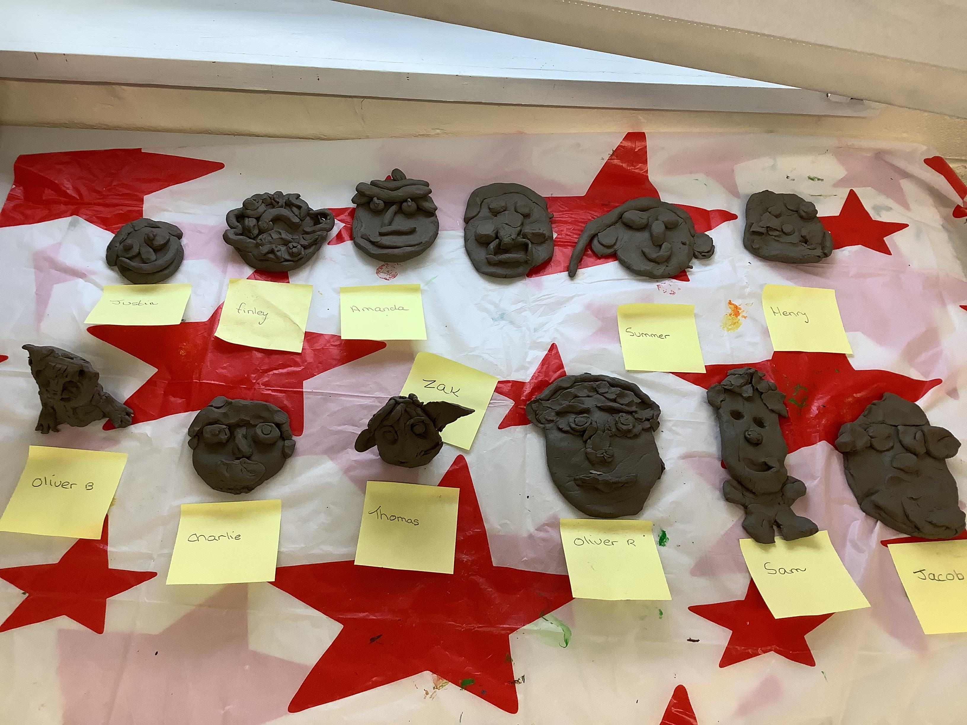 Our clay faces